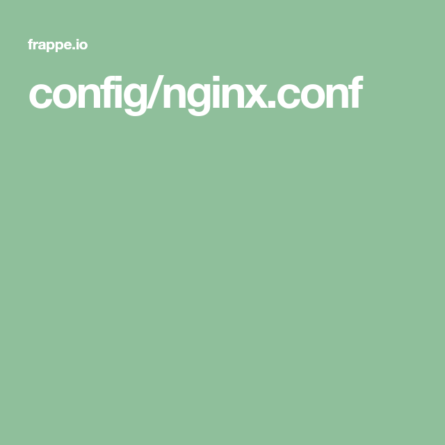 【Nginx】配置文件